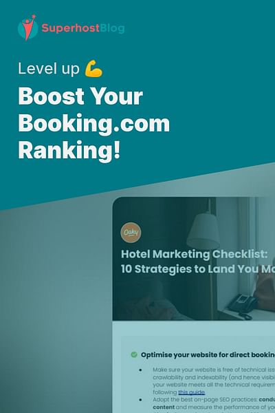 Boost Your Booking.com Ranking! - Level up 💪
