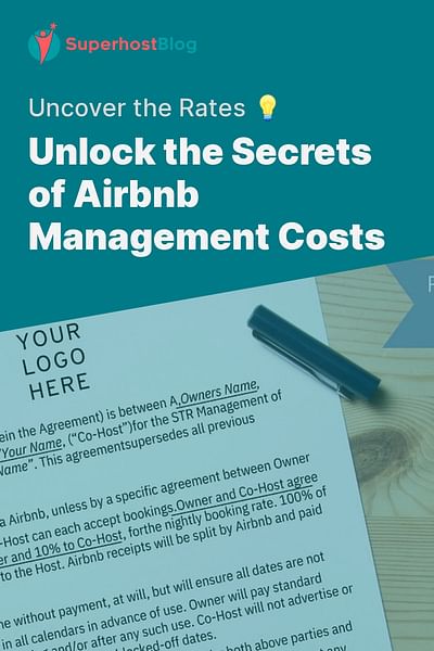Unlock the Secrets of Airbnb Management Costs - Uncover the Rates 💡